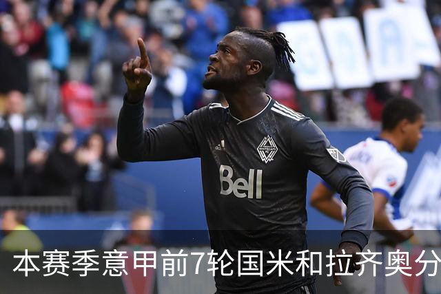 本赛季意甲前7轮国米和拉齐奥分别有10名球员进球，并列意甲第一